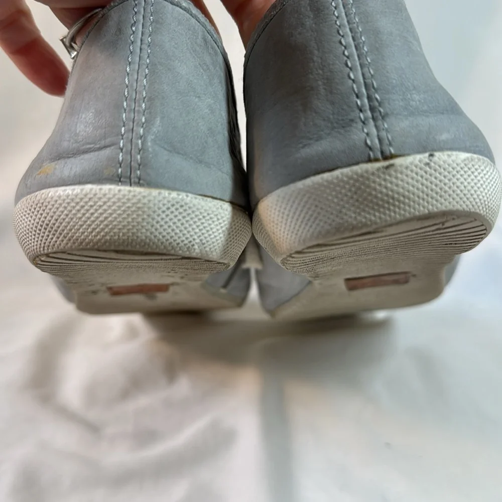 Frye blue suede sneakers. Size 9.